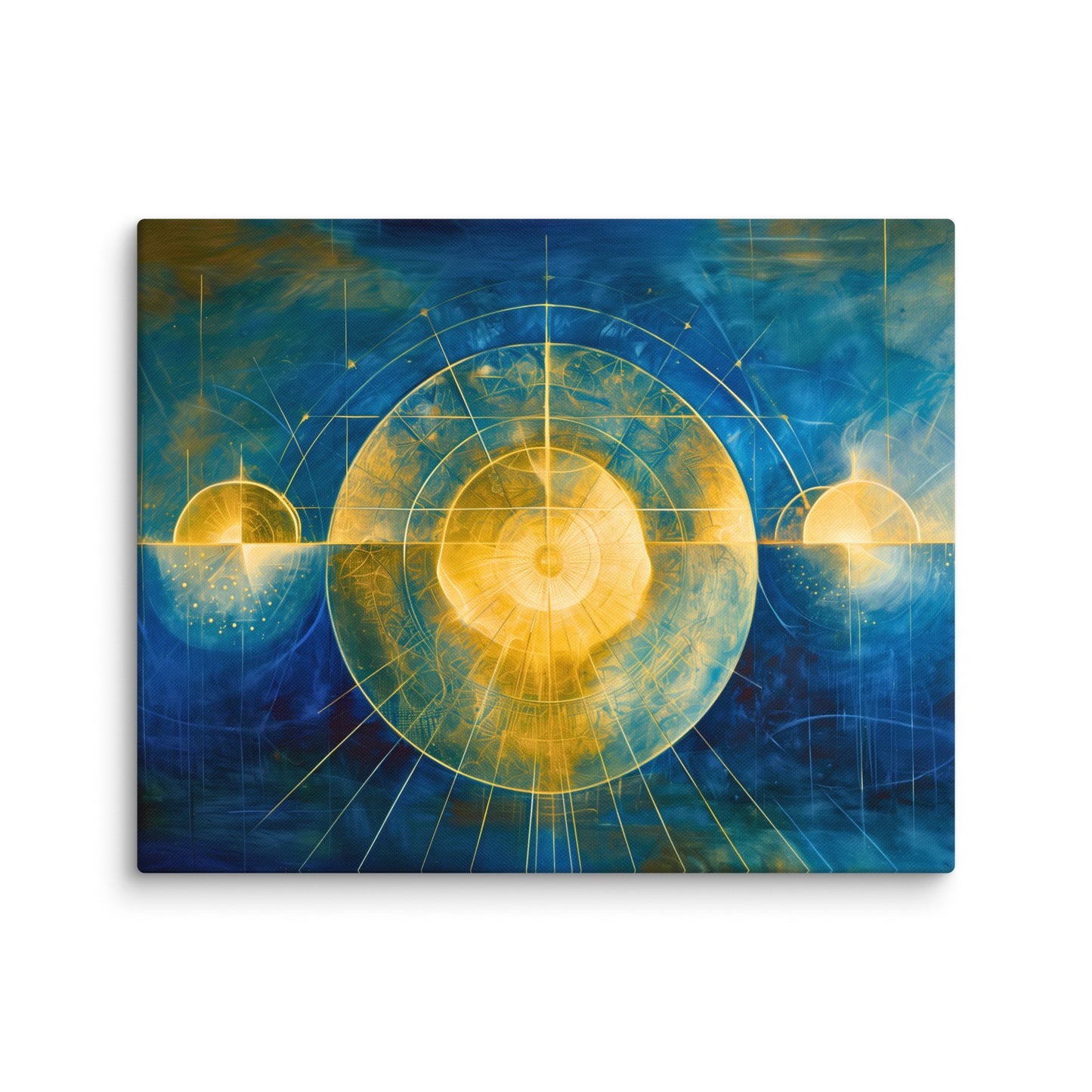 Tableau Scandinave - Bleu Cosmos Affiches, reproductions et œuvres graphiques Art Virtuoso M