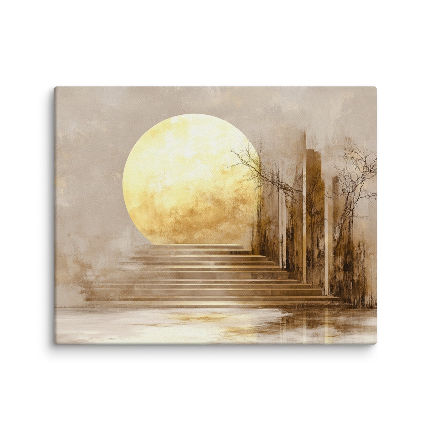 Tableau Style Scandinave - Lune d'Or Affiches, reproductions et œuvres graphiques Art Virtuoso M