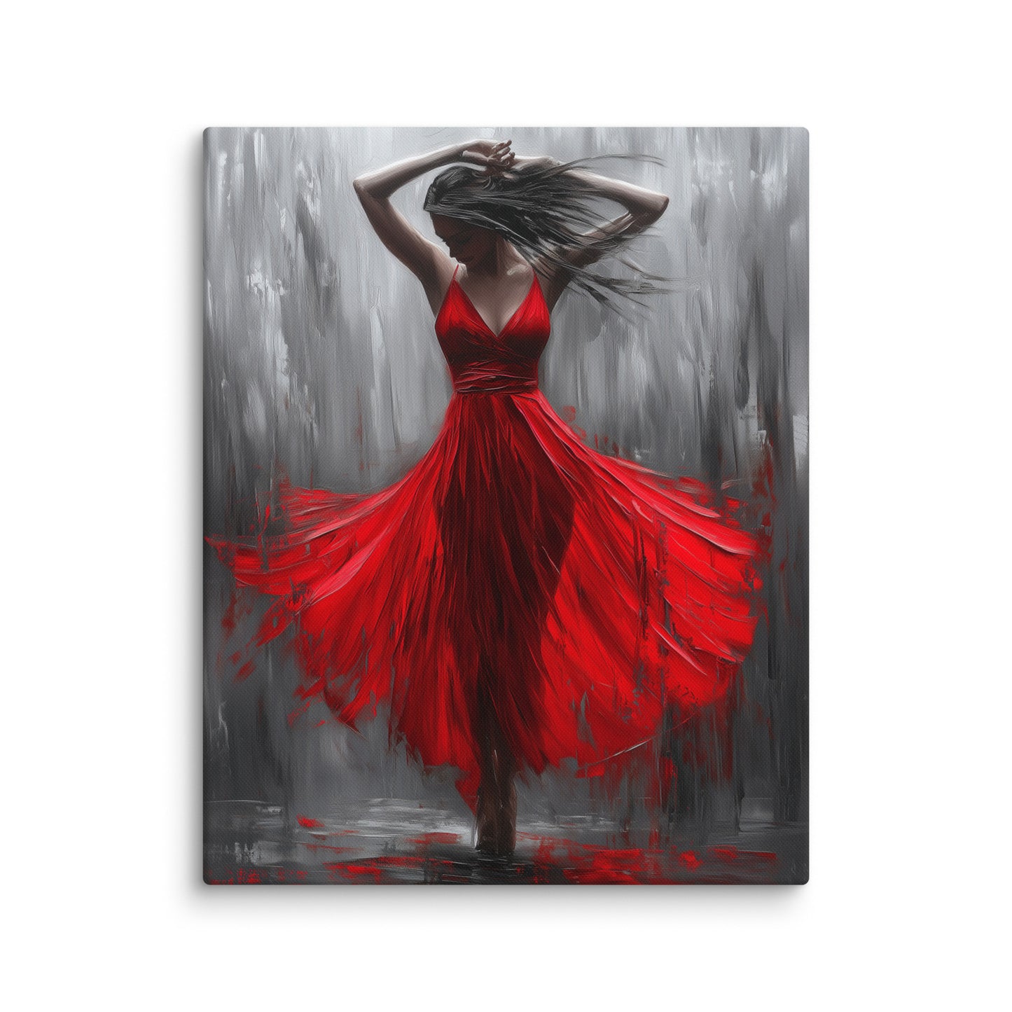 Tableau Danseuse Rouge - Passion Écarlate Affiches, reproductions et œuvres graphiques Art Virtuoso M