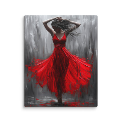 Tableau Danseuse Rouge - Passion Écarlate Affiches, reproductions et œuvres graphiques Art Virtuoso M