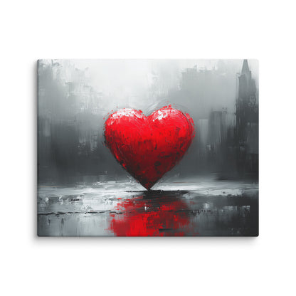 Tableau Coeur Rouge : Amour Urbain Affiches, reproductions et œuvres graphiques Art Virtuoso M