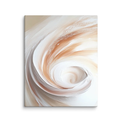 Tableau Beige Crème - Spirale Céleste Affiches, reproductions et œuvres graphiques Art Virtuoso M