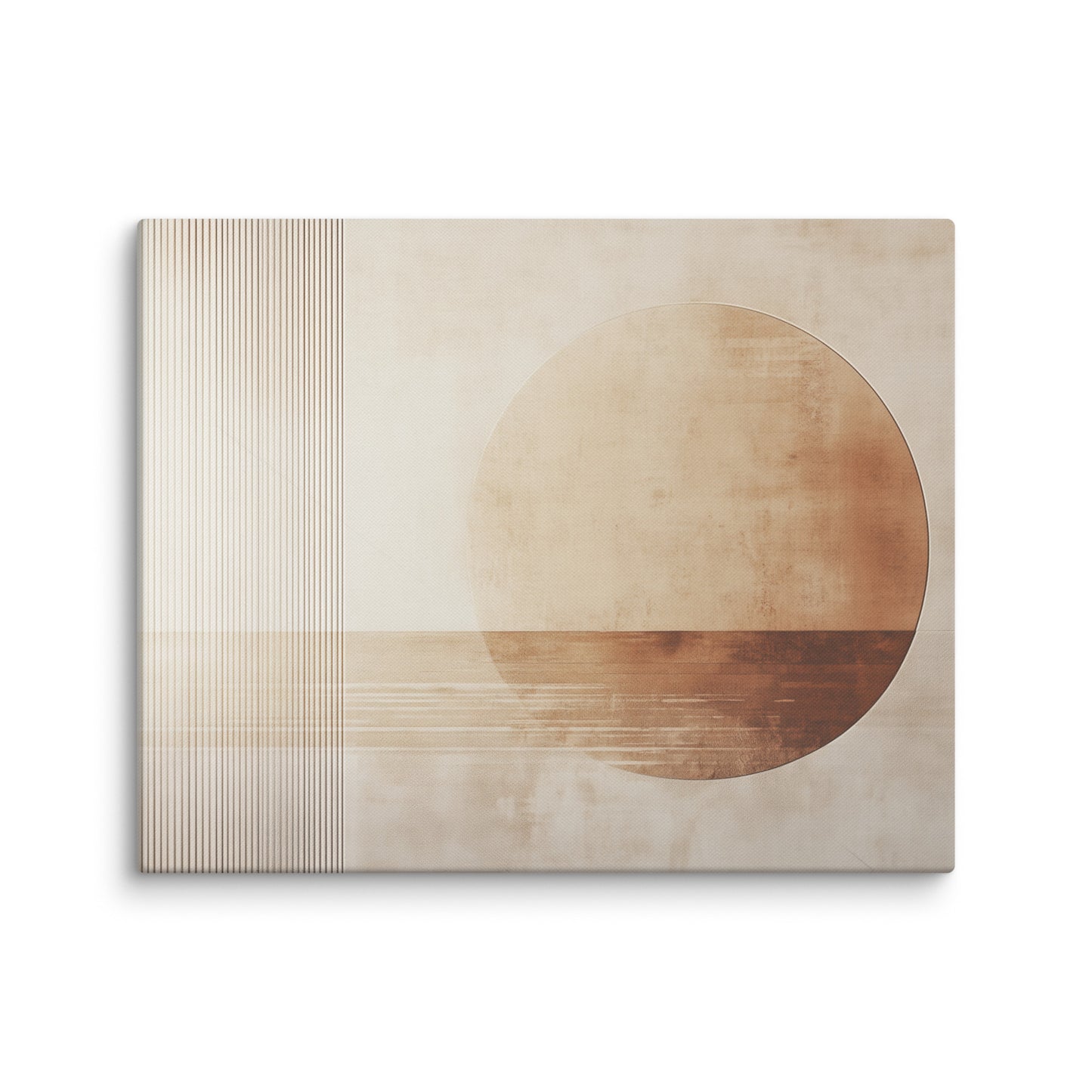 Tableau Mural Beige - Soleil Minimaliste Affiches, reproductions et œuvres graphiques Art Virtuoso M