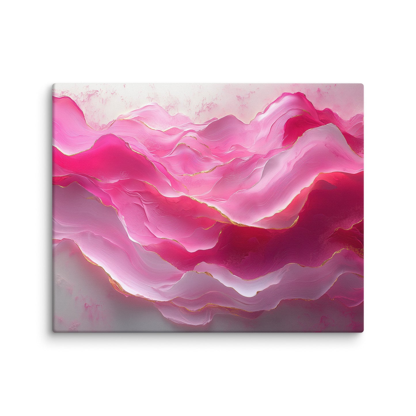 Tableau Peinture Rose - Vagues Abstraites Affiches, reproductions et œuvres graphiques Art Virtuoso M