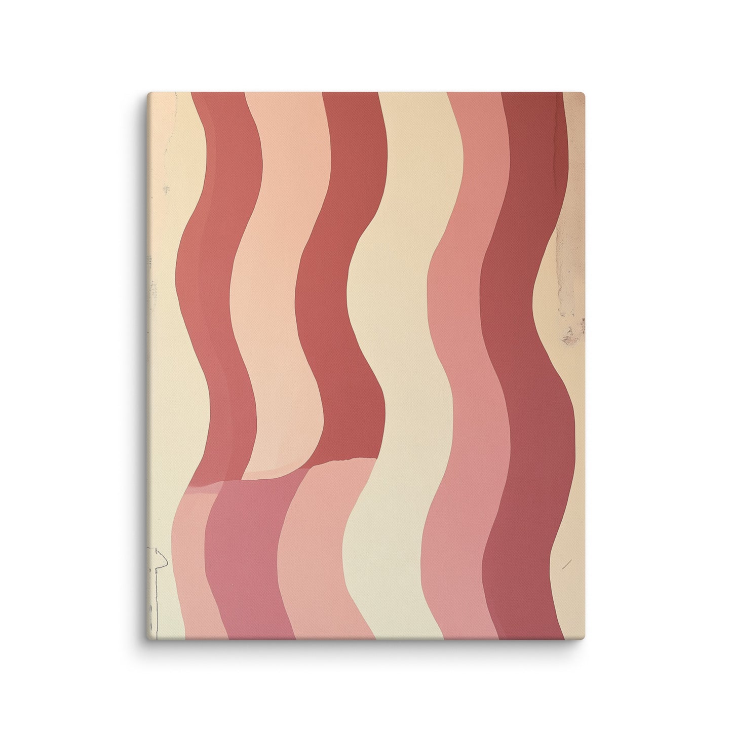 Tableau Rose Beige - Vagues Minimalistes Affiches, reproductions et œuvres graphiques Art Virtuoso M