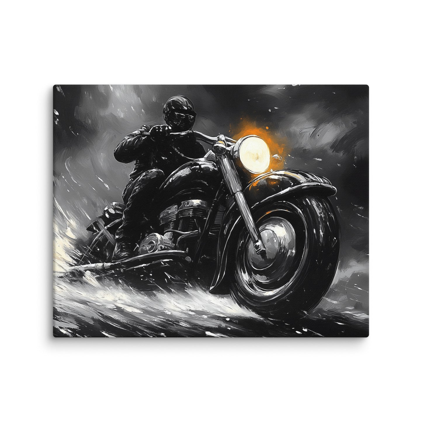 Tableau Noir et Blanc Moto - La Liberté Affiches, reproductions et œuvres graphiques Art Virtuoso M