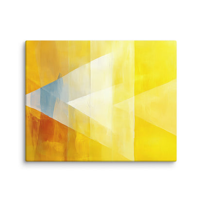 Tableau Jaune Abstrait : Prisme Solaire Affiches, reproductions et œuvres graphiques Art Virtuoso M