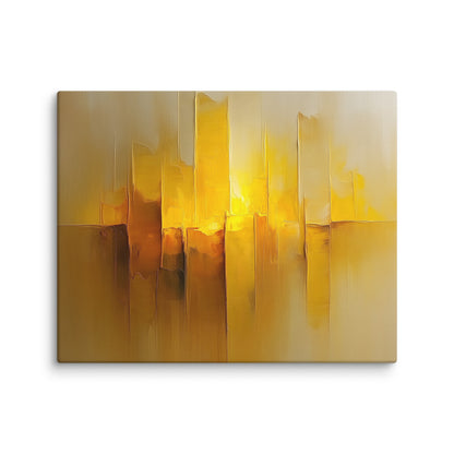 Tableau Jaune Ocre : Horizons Dorés Affiches, reproductions et œuvres graphiques Art Virtuoso M