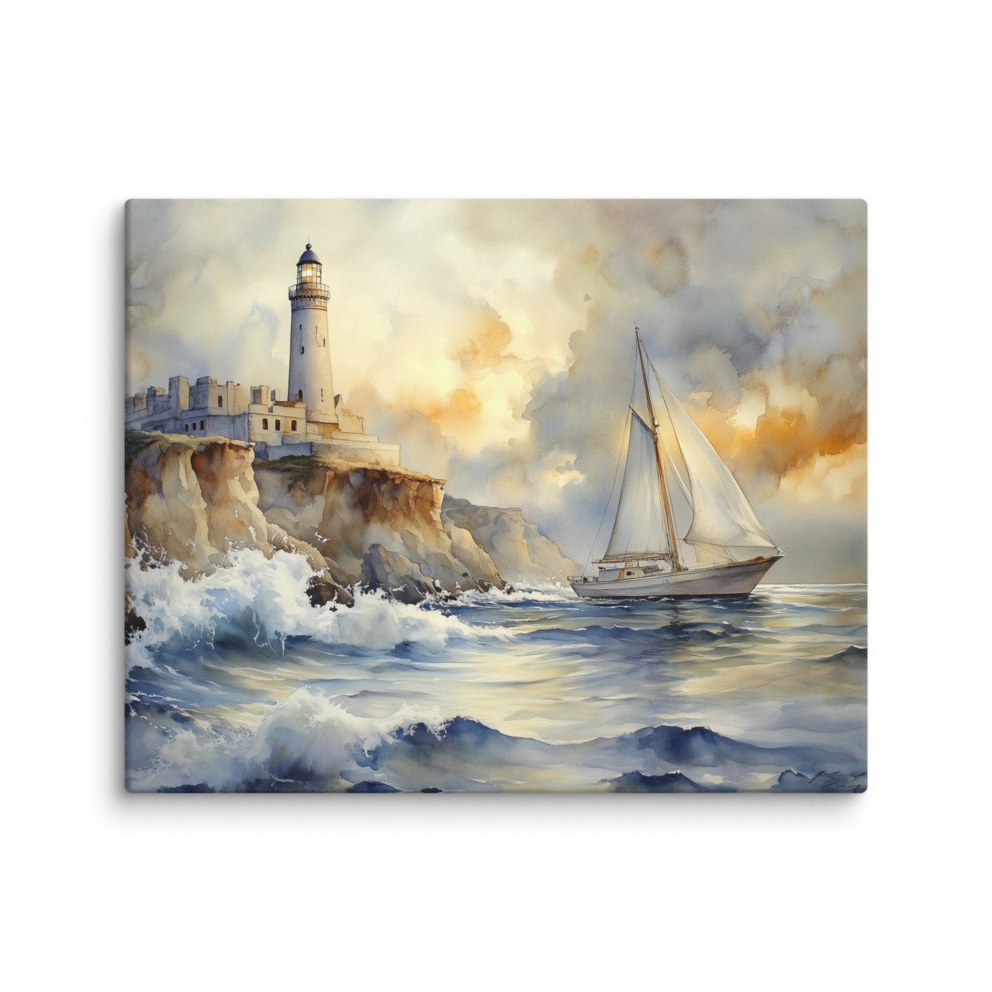 Tableau Bretagne Vintage : Phare Atlantique Affiches, reproductions et œuvres graphiques Art Virtuoso M