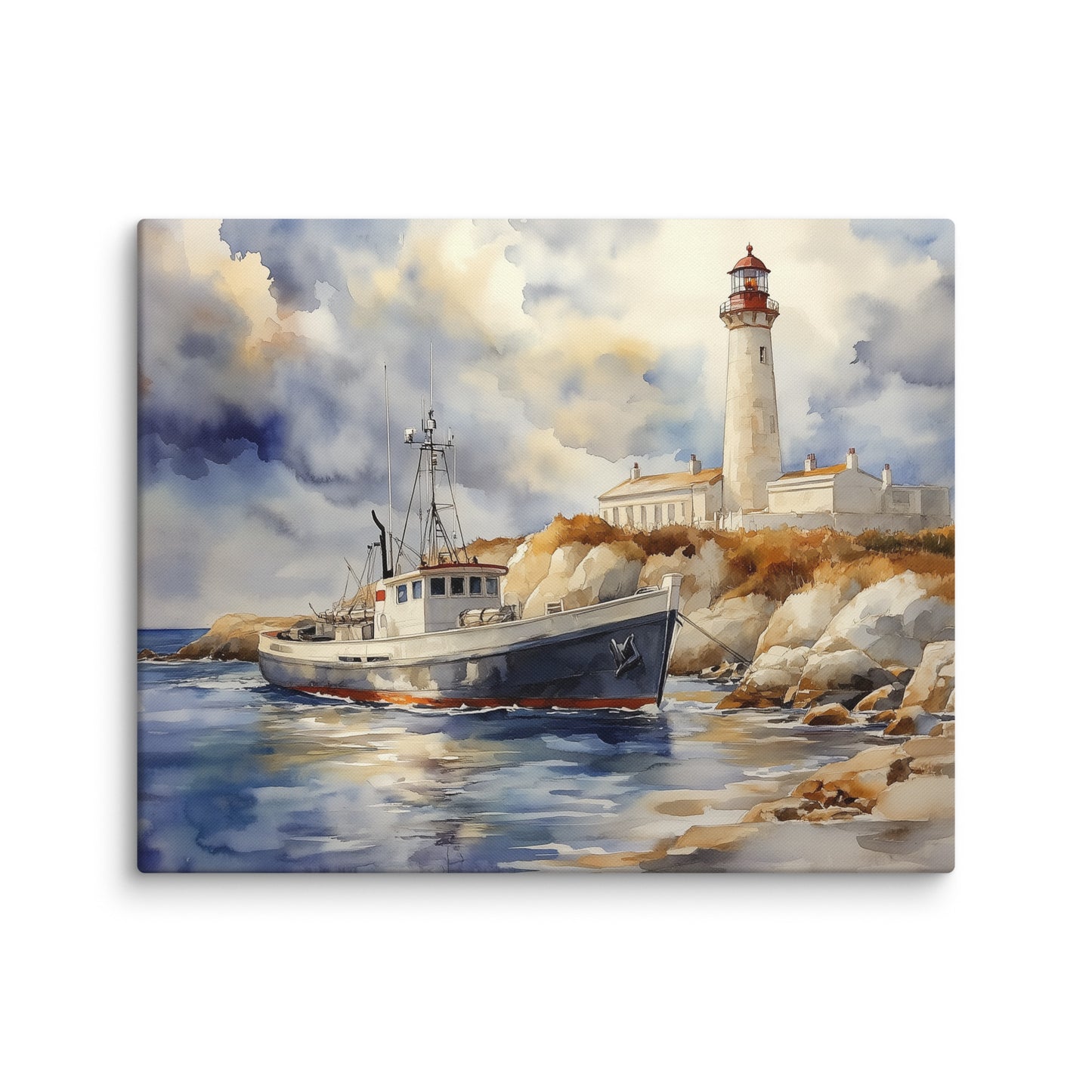 Tableau Bateau Bretagne : Phare du Morbihan Affiches, reproductions et œuvres graphiques Art Virtuoso M