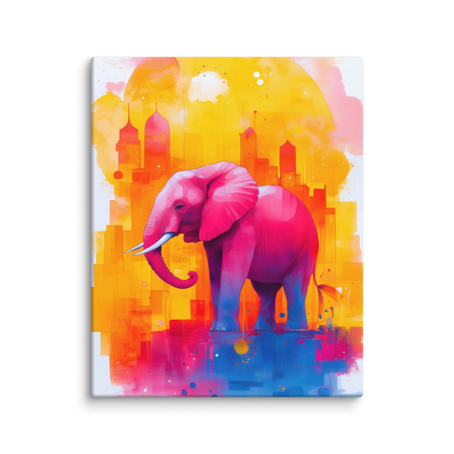 Peinture Éléphant Rose - Fantaisie Urbaine Affiches, reproductions et œuvres graphiques Art Virtuoso M