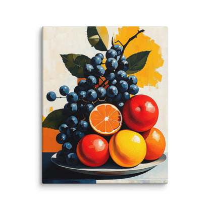 Tableau Nature Morte Raisins – Explosion de Couleurs et de Textures Affiches, reproductions et œuvres graphiques Art Virtuoso M