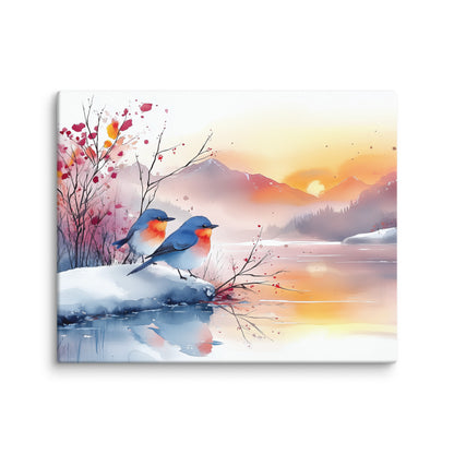 Peinture Aquarelle - Oiseaux au Bord de l’Eau Affiches, reproductions et œuvres graphiques Art Virtuoso M