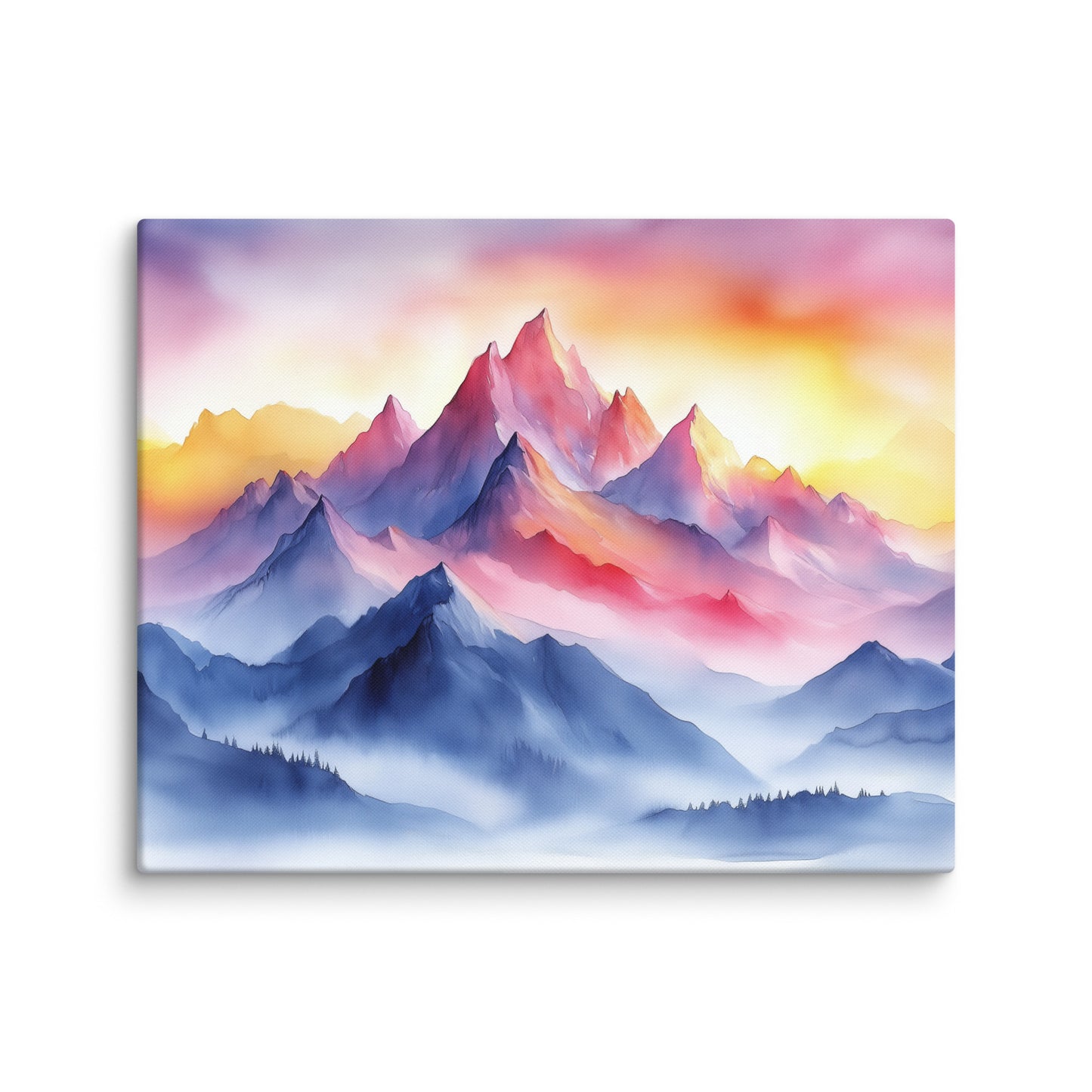 Peinture Aquarelle - Montagne Imposante Affiches, reproductions et œuvres graphiques Art Virtuoso M