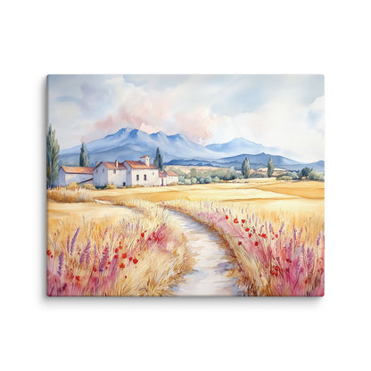 Peinture Aquarelle - Paysage Campagne Paisible Affiches, reproductions et œuvres graphiques Art Virtuoso M