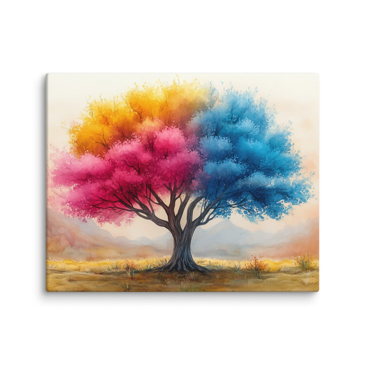 Tableau Arbre 4 Saisons – Éveil des Couleurs Affiches, reproductions et œuvres graphiques Art Virtuoso M