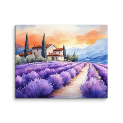 Peinture Aquarelle Paysage - Provence Affiches, reproductions et œuvres graphiques Art Virtuoso M