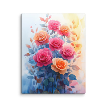 Peinture Aquarelle - Bouquet de Roses Affiches, reproductions et œuvres graphiques Art Virtuoso M