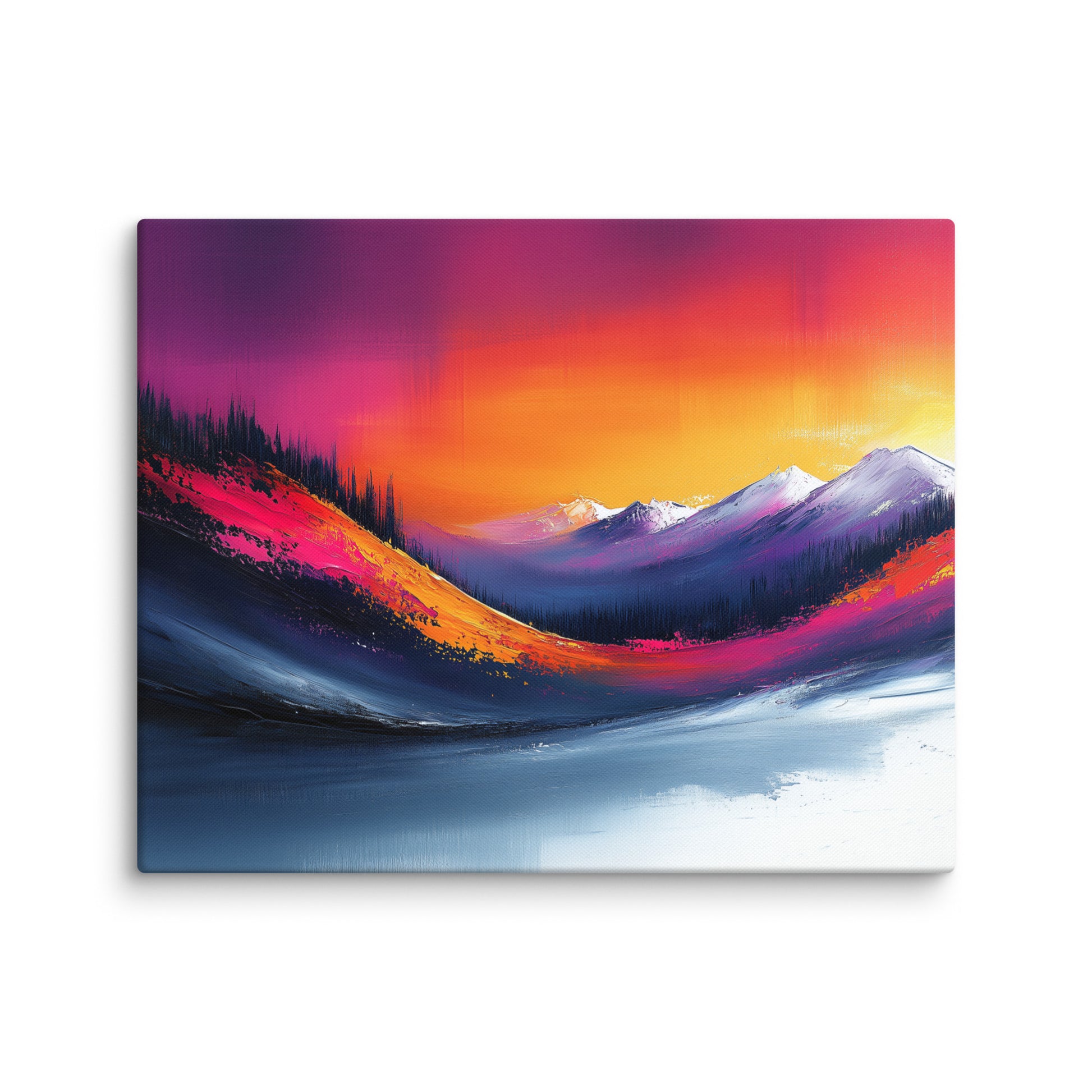 Tableau horizontal montagne colorée au format M