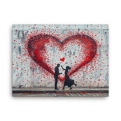 Tableau Street Art Coeur – Amour Urbain  Art Virtuoso L  