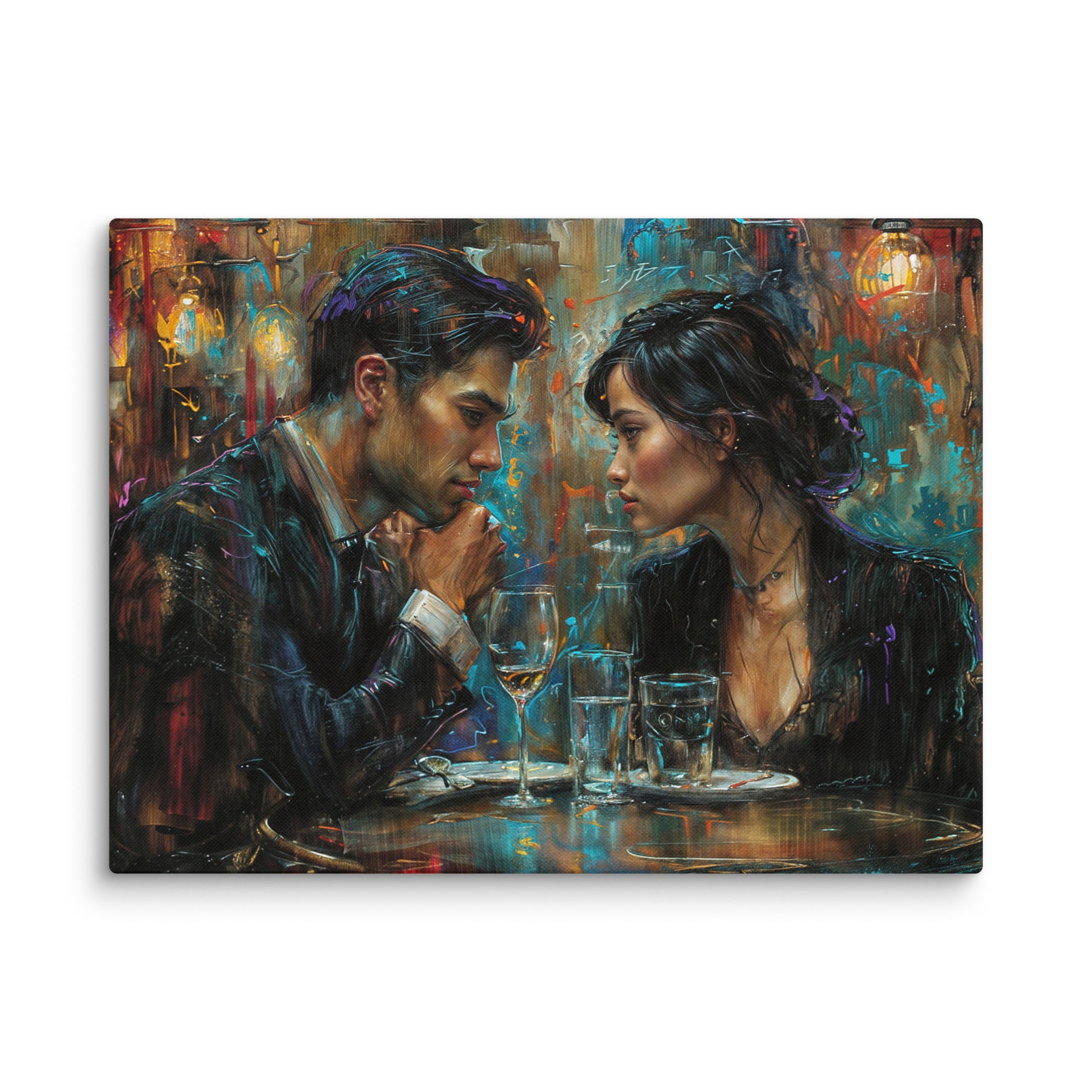 Tableau Figuratif Moderne - Regard Croisé  Art Virtuoso L
