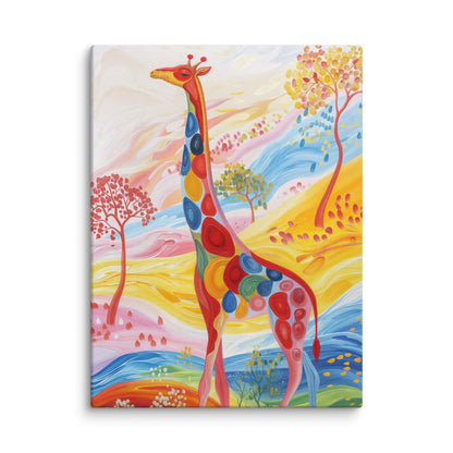 Tableau Girafe Multicolore  Art Virtuoso L  