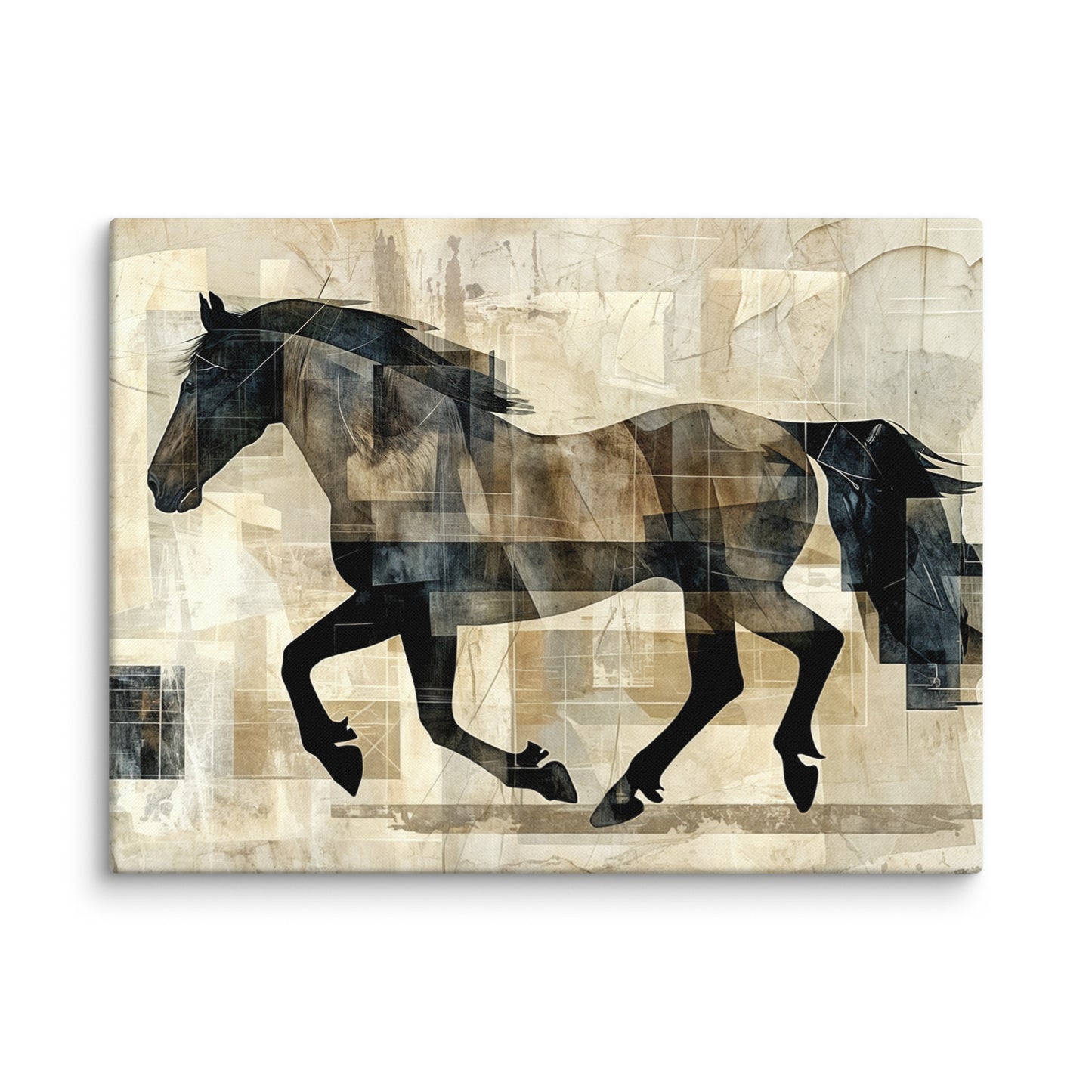 Tableau Cheval Abstrait - Élan de Liberté