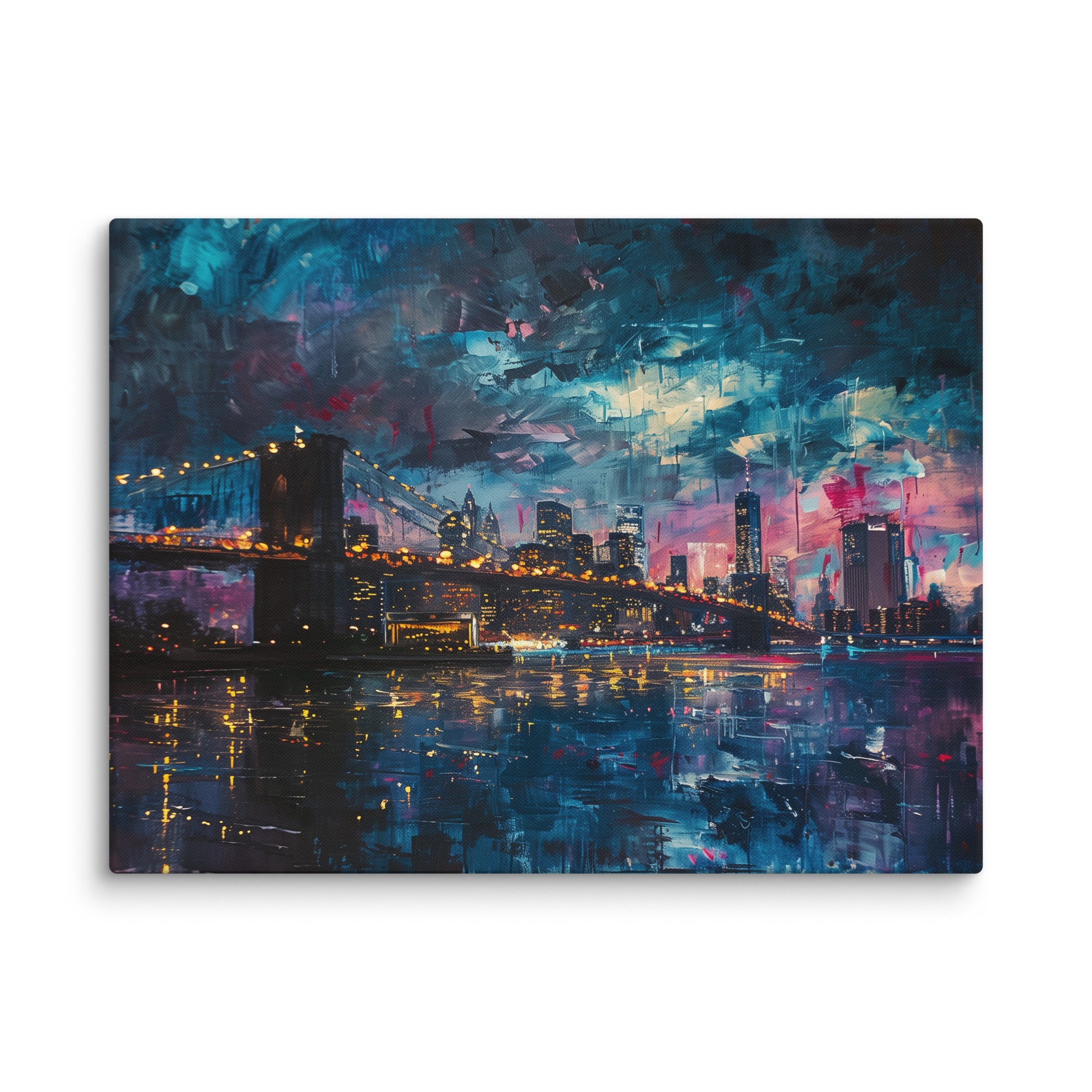 Effet lumineux imprimé avec halos bleu et rose