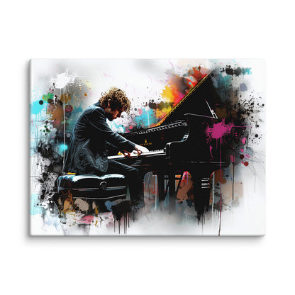 Tableau Pianiste en Harmonie Affiches, reproductions et œuvres graphiques Art Virtuoso L  