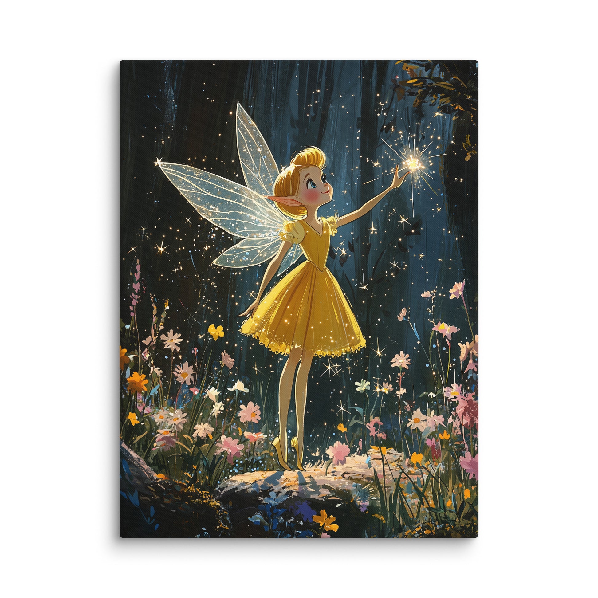 Décoration murale fée et étincelle au format L
