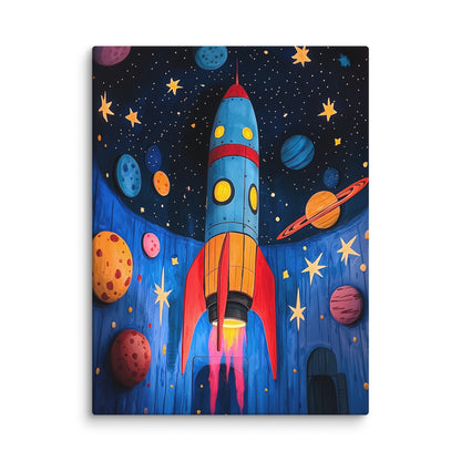 Tableau Fusée Enfant Affiches, reproductions et œuvres graphiques Art Virtuoso L  