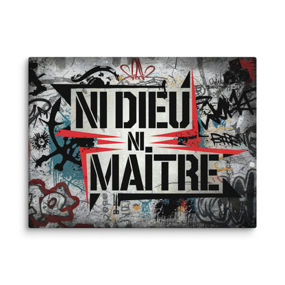 Tableau Anarchiste - Ni Dieu Ni Maître Affiches, reproductions et œuvres graphiques Art Virtuoso L  