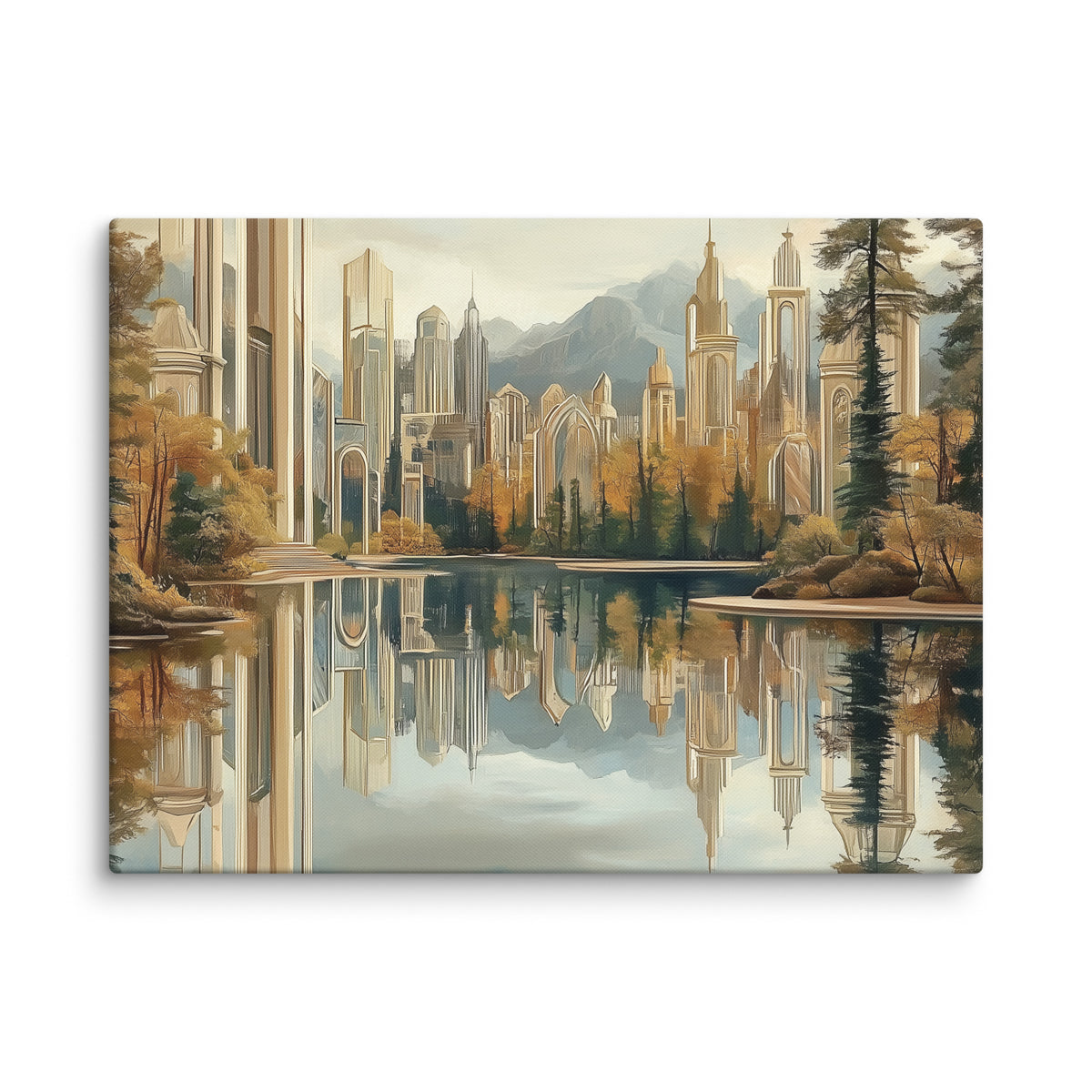 Tableau Paysage Futuriste Affiches, reproductions et œuvres graphiques Art Virtuoso L  