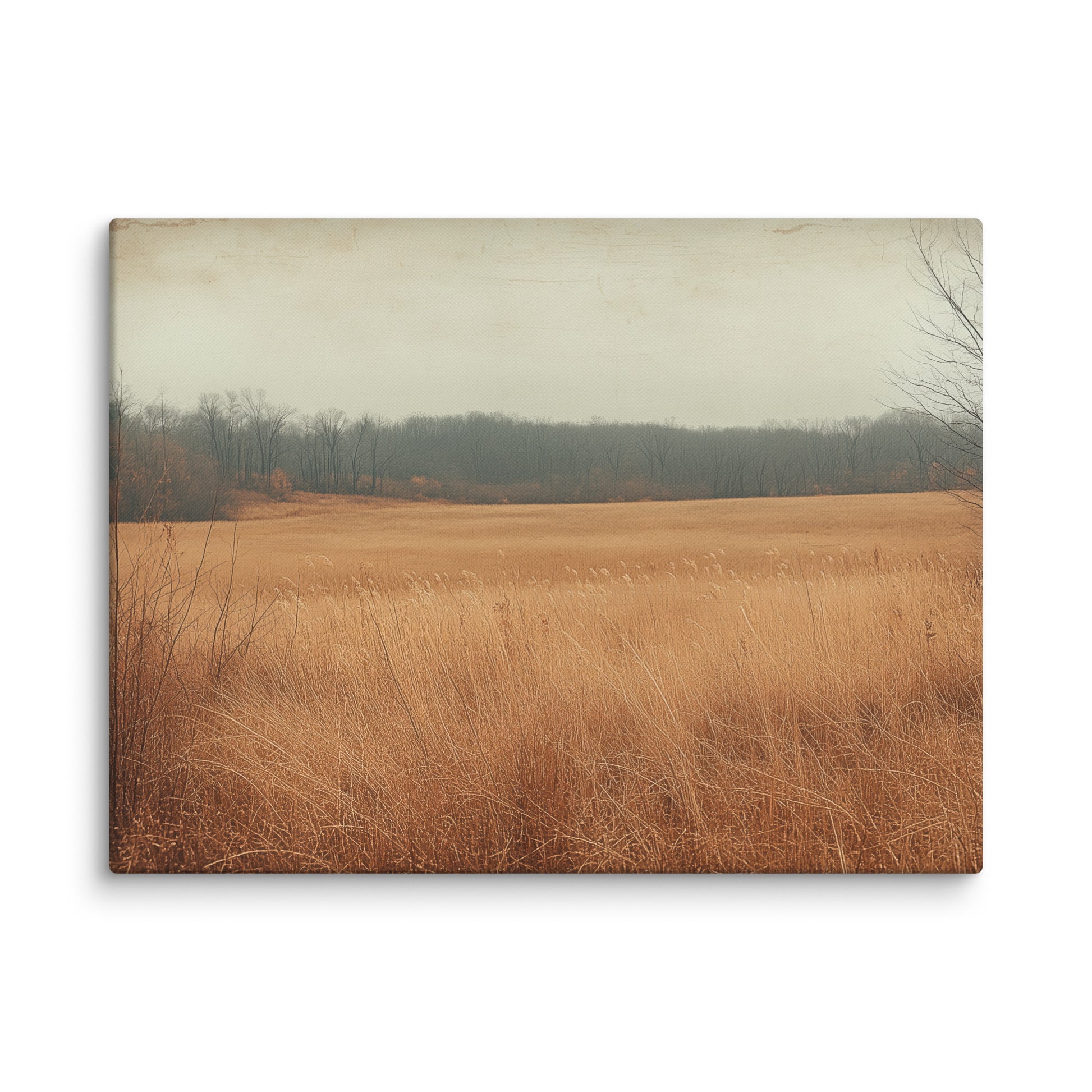 Tableau Paysage Simple - Champ d'Or Automnal Affiches, reproductions et œuvres graphiques Art Virtuoso L  