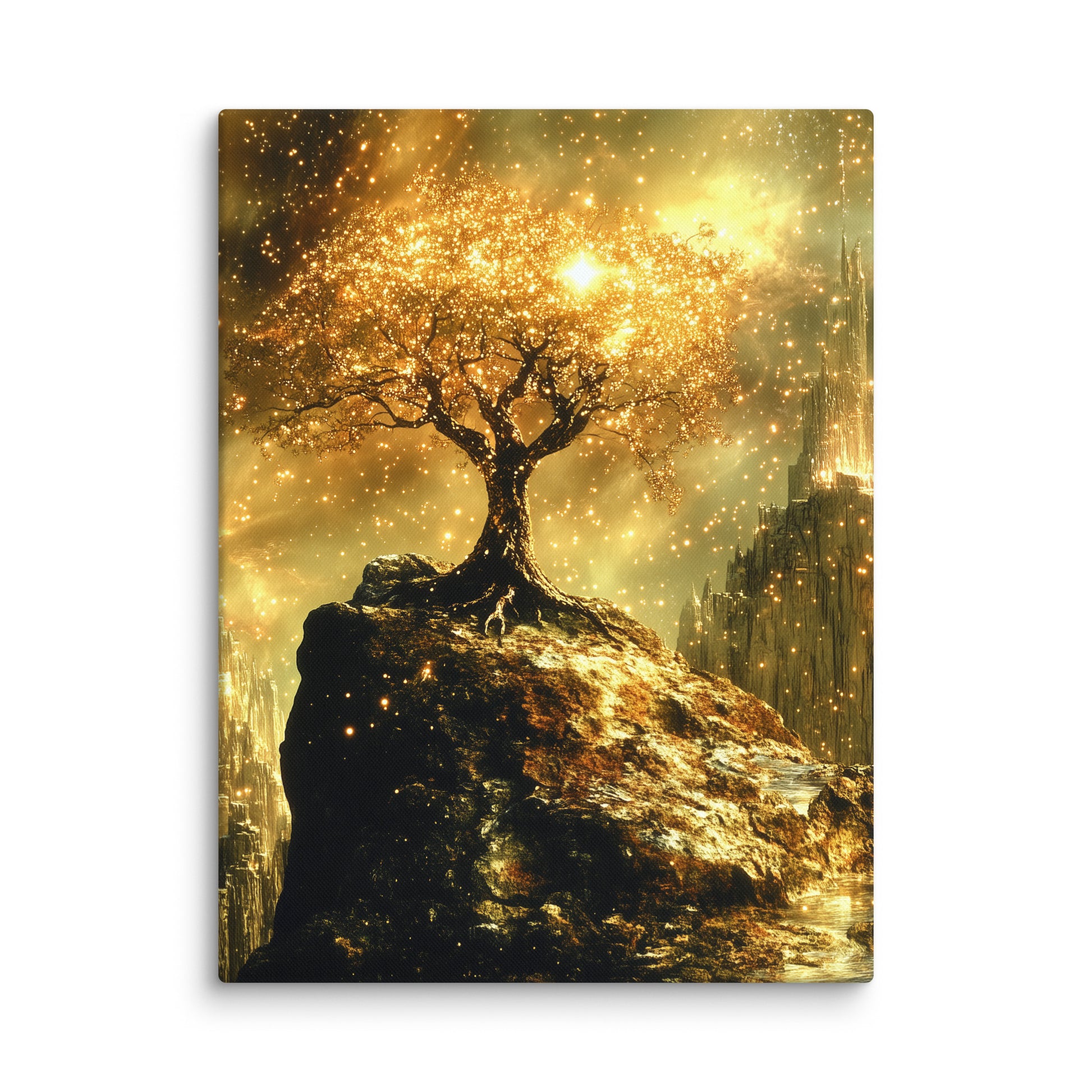 Tableau Arbre Enchanté - Vision Mystique de la Nature Affiches, reproductions et œuvres graphiques Art Virtuoso L  
