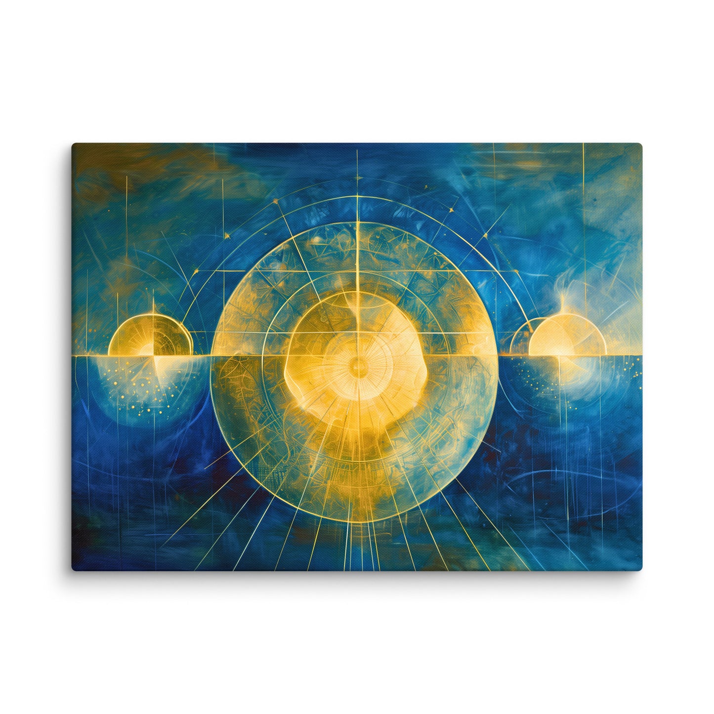 Tableau Scandinave - Bleu Cosmos Affiches, reproductions et œuvres graphiques Art Virtuoso L