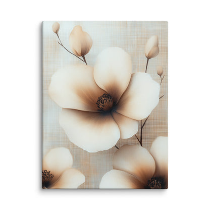 Tableau Fleur Beige - Magnolias Célestes Affiches, reproductions et œuvres graphiques Art Virtuoso L