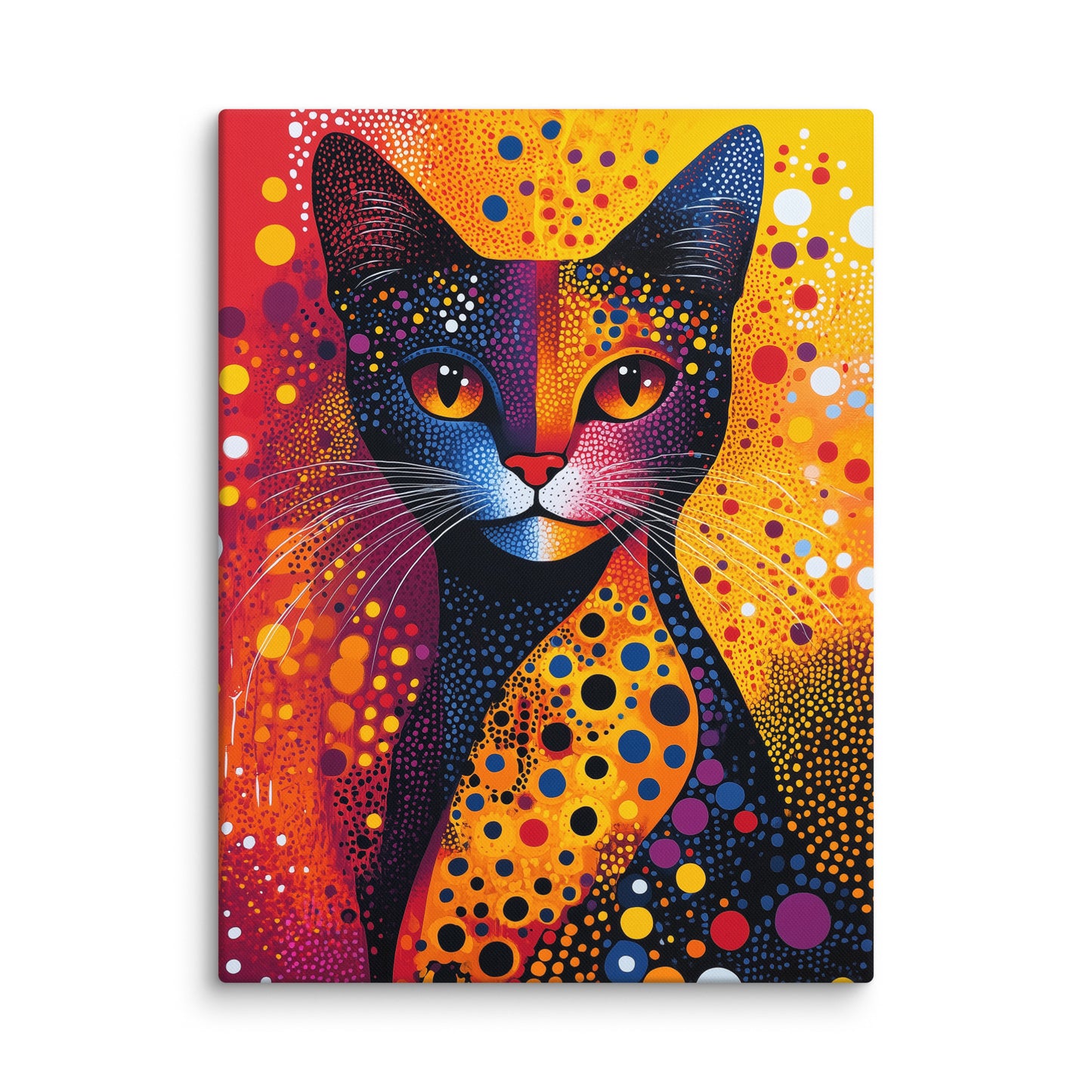 Peinture Chat Couleur - Cosmos Félin Affiches, reproductions et œuvres graphiques Art Virtuoso L