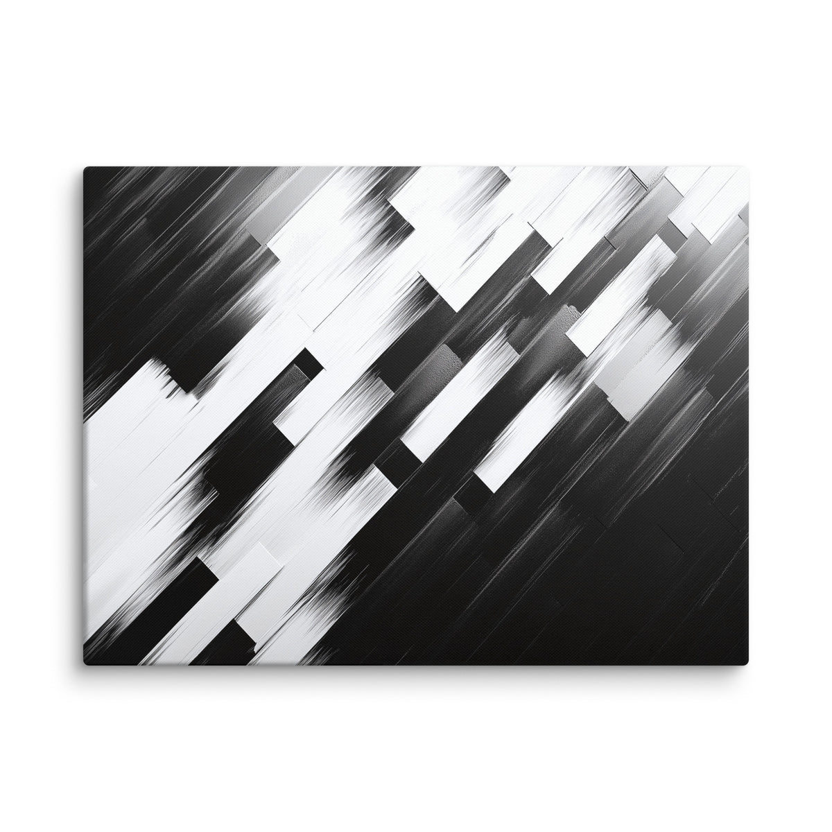 Tableau Noir et Blanc Mural Diagonal Affiches, reproductions et œuvres graphiques Art Virtuoso L