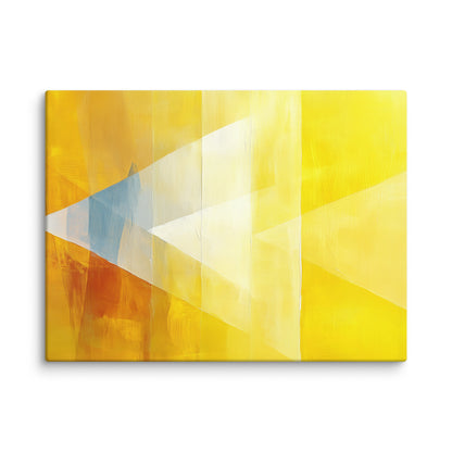 Tableau Jaune Abstrait : Prisme Solaire Affiches, reproductions et œuvres graphiques Art Virtuoso L