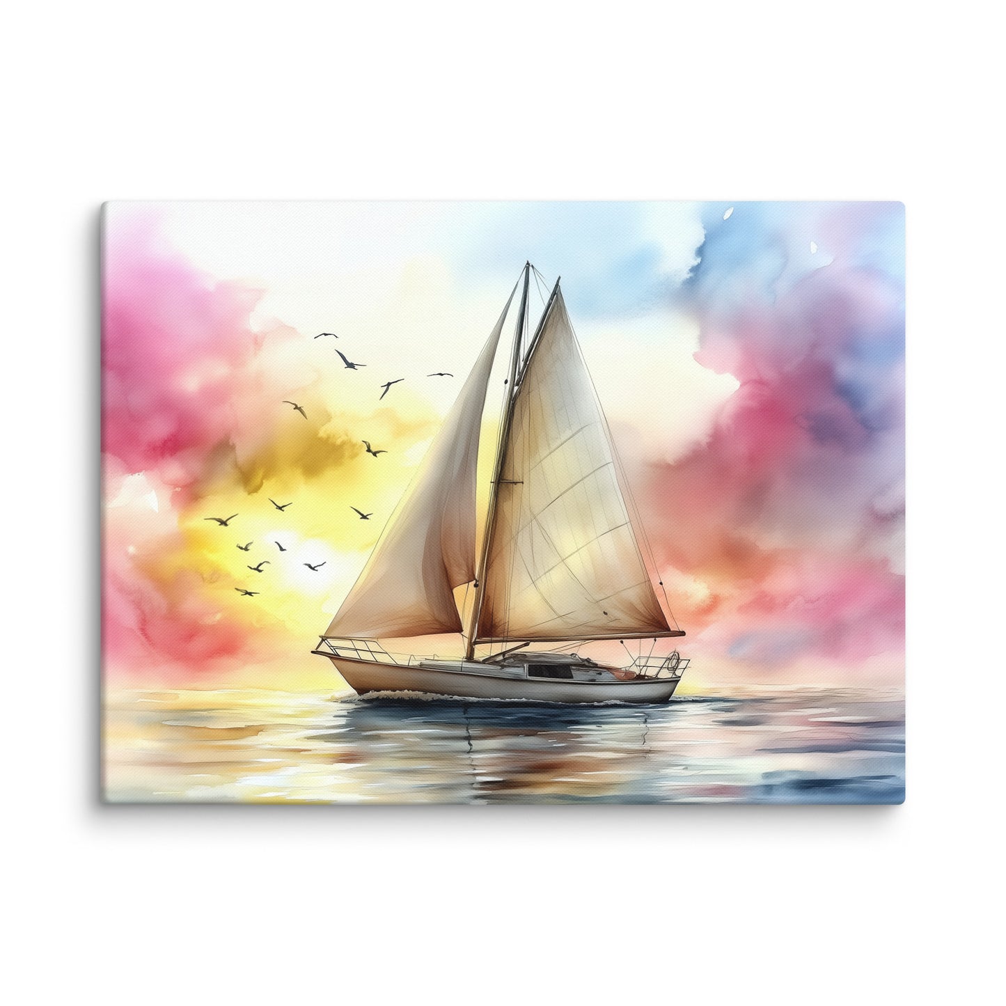 Tableau Aquarelle Voilier : Brise Marine Affiches, reproductions et œuvres graphiques Art Virtuoso L