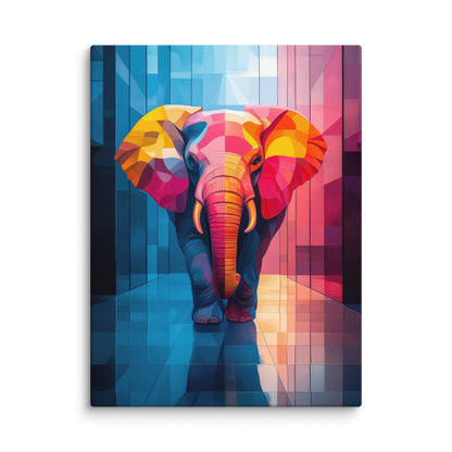 Peinture Éléphant Coloré Affiches, reproductions et œuvres graphiques Art Virtuoso L