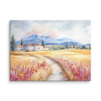 Peinture Aquarelle - Paysage Campagne Paisible Affiches, reproductions et œuvres graphiques Art Virtuoso L