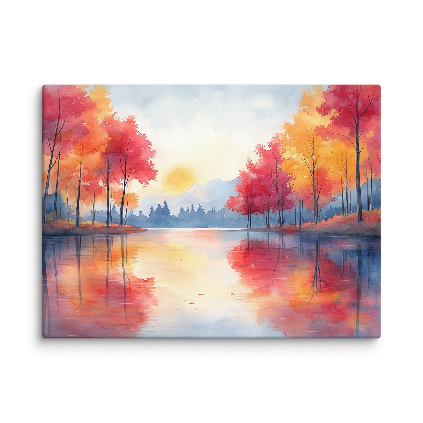 Peinture Aquarelle Automne – Reflets Éphémères Affiches, reproductions et œuvres graphiques Art Virtuoso L