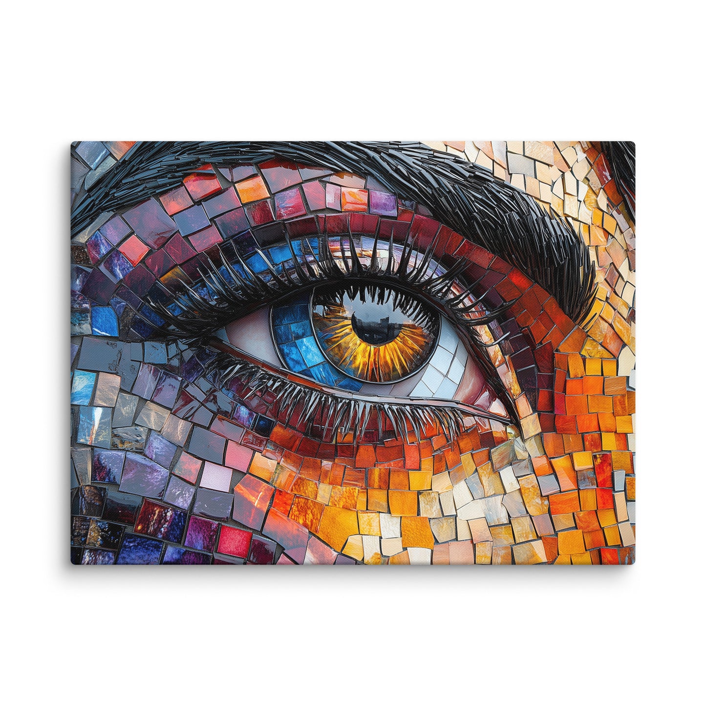 Peinture Mosaique Mural - Oeil Éblouissant Affiches, reproductions et œuvres graphiques Art Virtuoso L