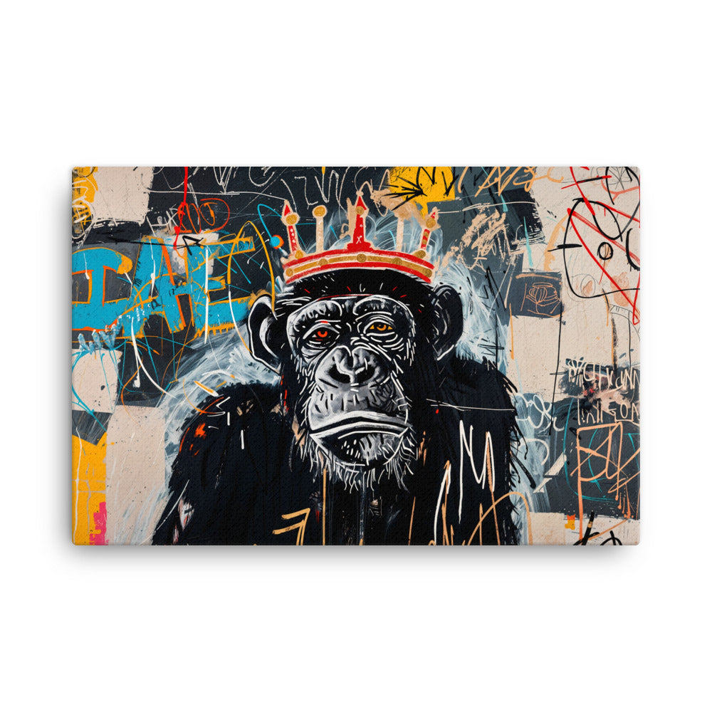 Tableau Singe Street Art - Style Basquiat  Art Virtuoso XL  