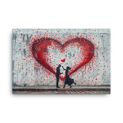 Tableau Street Art Coeur – Amour Urbain  Art Virtuoso XL  