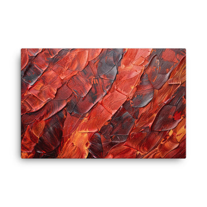 Tableau Abstrait Moderne Rouge  Art Virtuoso XL  