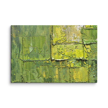 Tableau Abstrait Contemporain Vert  Art Virtuoso XL  