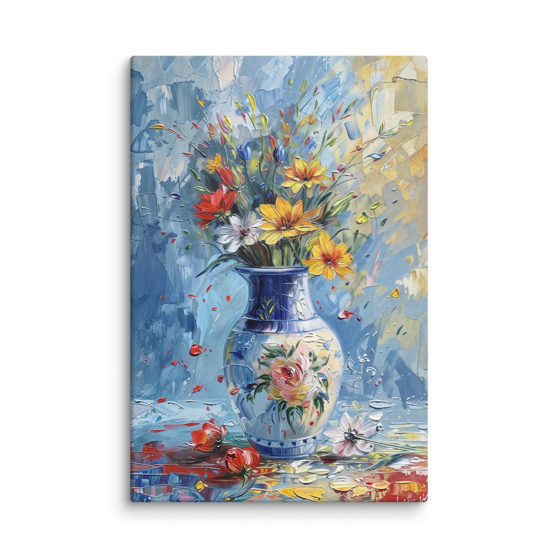 Tableau Pot de Fleurs – Symphonie de Couleurs  Art Virtuoso XL